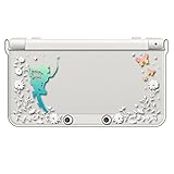 sslink New ニンテンドー 3DS 対応 クリア ハード カバー フェアリー キラキラ 妖精 花柄 蝶