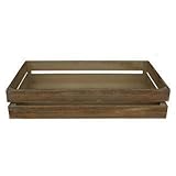 Largeオーク効果木製Packingクレート