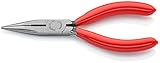 KNIPEX クニペックス ラジオペンチ 半丸口 全長140mm プラスティックコーティングハンドル 2501-140