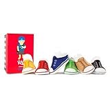トランペット 【ラッド ジョニー】 ベビー ソックス 6ペアパック / スニーカー柄 / ６色 / 滑り止め付き / ボックス入り / ギフト