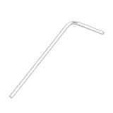 uxcell 軸継手 六角レンチ L形レンチ 内側六角形タイプ メタル材質 レンチ径1.5mm シルバートーン