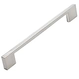 Southern Hills Brushed Nickel Cabinet Handles- 5 Pack - 6 1/4 Inch Screw Spacing - 7 5/8 Inches Tota