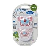 Dr.Brown's 新生児用　　可愛いおしゃぶり　タツノオトシゴとクジラ君　2個セット　0-6ヶ月用　BPAフリー　並行輸入 [並行輸入品]