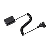 Topcine D-Tap から NP-FZ100 ダミーバッテリーから Dtap PTap 電源アダプターコイル状ケーブル Alpha 9 II A9R A9S A7R3 A7S3 FX3 A7III A7RIII A7C A6600 A7R IV A7SIII A9 ILCE-9 Alpha ZV-E1デジタルカメラ用