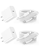 FUHAYA iPhone 17 16 15 タイプc 充電器 type-c 20W PD 急速充電器 2個セット[正規MFi認証品/PSE認証済み] USB C-C 充電ケーブル 3M付き usb-c コンセント 対応 iPhone 17 16 15 Pro Max/iPad Pro/AirPods その他Type-C機器対応
