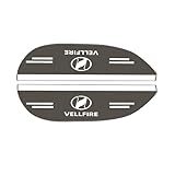 ヴェルファイア 適用 ドアミラーバイザー 車用 VELLFIRE ロゴ付き 雨よけ サイドミラーバイザー ヴェルファイア 20系 30系 40系 などのグレート 対応 撥水 サイドミラー 保護カバー 梅雨対策 水滴防止 視界確保 左右2枚セット 外装パーツ(ブラック,ヴェルファイア 適用)