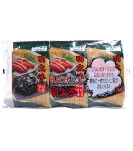 Amazon | 光天 明太子 味付 のり 8切6枚 3Px5袋＝15個 韓国 食品 食材