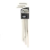 hlx-009q 9 pcs Durable Extra Long Arm flat-end六角キーセット1.5 – 10 mmハードウェアレンチツール