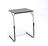 折りたたみ 角度調節 昇降式テーブル サイドテーブル ブラウン 0325730