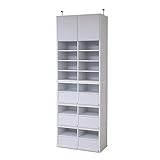 JKプラン ディスプレイラック CDフラップ2列 3個組 上置きセット ホワイト bdc-122fullset-wh