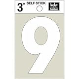 ホワイトビニールダイカットself-stick Numbers