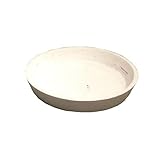 軽量コンクリート製植木鉢用受皿 フォリオ ソーサー ホワイト 34cm 2個入り