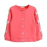 enchante petit(アンシャンテ プティ) キッズ 子供 肉厚サイドリボンカーディガン≪全8色≫ 130cm #ピーチ