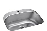 Sterling 11722-1-NA Cinch 26-7/16-inch by 20-7/16-inch Under-mount Single D-Bowl Kitchen Sink, Stain