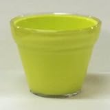 イタリア製樹脂ポット(植木鉢/プランター) ジェリー φ20cm/穴無し イエロー(黄) 〔ガーデニング用品/園芸〕