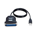 Moechando USB〜パラレル変換ケーブル プリンタポート パラレル側：36ピン/オス、USB側：Aタイプ/オス 全長：90cm （入荷予定あり）