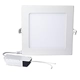 Recessed Lights,S&G® LED Panel Light, Ultrathin Suqare Downlights, 9W 620LM 6000k(Day White), Hole S