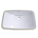 Kingston Brass LB24157 Fauceture Forum Undermount Vitreous China Bathroom Sink, White [並行輸入品]