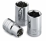 S K Hand Tools SKT312 .38in. Drive 6 Point Standard Socket 12mm