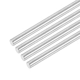 uxcell 304ステンレス鋼丸棒 5mm x 80mm ステンレス鋼ロッド ソリッドシャフト棒 DIYクラフト モデルカー ヘリコプター 車軸バー 飛行機用 4本入り