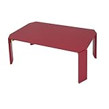 折れ脚 ローテーブル 75cm (W75, レッド)