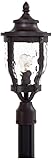 Minka Lavery 8766-166 1 Light Post Mount Lighting, Corona Bronze Finish [並行輸入品]