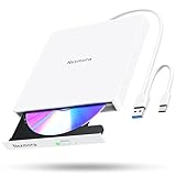 Nexmora 外付け CD/DVDドライブ 高速読取 静音 薄型 USB-A&Type-C両対応 Windows/Mac M-DISC対応