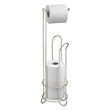 InterDesign トイレットペーパー ホルダー スタンド 収納 Classico サテン 68717EJ