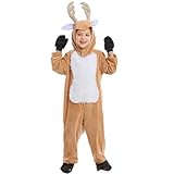 [Suerba] クリスマス トナカイ コスプレ 子供 キッズ 男の子 女の子 着ぐるみ サンタクロース 衣装 (XL（140-150cm）)
