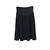 Spinas（スピナス) 今年の旬顔　マタニティ スエード調 膝丈 プリーツスカート 無地 フレアスカート 産前産後対応 妊婦服 全4色(ブラウン　グレー　グリーン　ブラック)