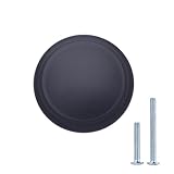 AmazonBasics Modern Top Ring Cabinet Knob, 1.16" Diameter, Flat Black, 10 Pack