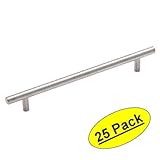 Cosmas 305 – 128ss TrueソリッドステンレススチールConstructionユーロスタイルキャビネットハードウェアバーハンドルプル – 5 " ( 128 mm )穴中心 – 25