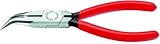 Knipex 2521160 6-1/4-Inch Angled Chain Nose Pliers with Cutter [並行輸入品]