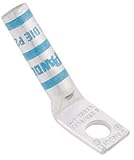 Panduit LCBX2/0-12H-X Flex Conductor Lug, One Hole, Long Barrel With Window, 45 Degree Angle, 2/0 AW