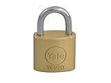 Yaleロックyalye120 20 mm南京錠 – 真鍮by Yaleロック