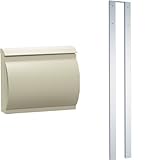 ユニソン(UNISON) 壁付けポスト モルト(MOLT) シーガルベージュ  左開き ポストスタンドセット