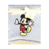 Disney Mickey Mouse 2-Ply Blue Coral Fleece Sherpa Blanket [並行輸入品]