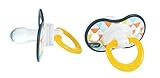 Tigex 80601568 Silicone Dummies with Reversible Tip, Decorated, Set of 2 by Tigex