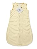 SwaddleDesigns Sleeping Sack with 2-Way Zipper Baby Velvet Pastel Yellow with Yellow Trim 3-6MO [並行輸