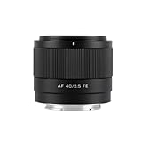 Viltrox 40mm F2.5 AF Eマウントカメラ用 フルフレーム オートフォーカスレンズ 瞳AF 小型軽量 6群10枚構造 静音STMフォーカスモーター Alpha a7 a7II a7III a7R a7RII a7RIII a7RIV a7S a7SII a9 a7Cカメラに対応 自分撮り ストリート撮影 旅行撮影 vlog