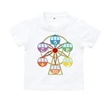 BabyChips 観覧車(名入れ半袖ベビーTシャツ) 110 ホワイト