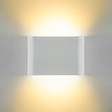 Lightess LEDウォールライト 6W 高輝度 led壁掛けライト  防水 屋外 壁ライト  led壁灯 アウトドア (ホワイト)