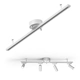 「Coizabera」ダクトレール 1m ライトレール 配線ダクトレール 位置調整自由 ライティングレール 間接照明 天井照明 引掛け式 簡単取付 工事不要 リビング ダイニング キッチン オフィス 店舗用 照明 レール 雰囲気演出に最適(ホワイト)