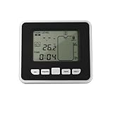 超音波ワイヤレスウォータータンク液体深度レベルセンサー、温度表示付き3.3インチLEDディスプレイ（カラー：白黒）