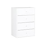 arne チェスト 完成品 4段 伸縮 C+R 60-4 ホワイト