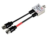 N-CAT(エヌキャット) アンテナ分波器 ケーブル付き出力10cｍ 4K8K対応 プッシュ式プラグ ブラック NCSUE01-PP