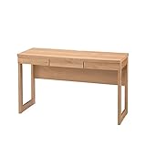 書斎デスク 完成品 幅120cm 木製 アルダー 国産品 ナチュラル ブラウン 堀田木工所 (ナチュラル)