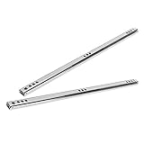 引き出しレール スライドレール 引き出し レール 2段引 342mm 17mm太幅 最大荷重：15-20kg 伸縮式 ハードウェア継手 鋼板材料