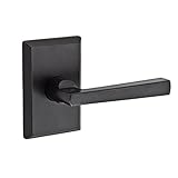 Baldwin FDTAPRSR481 Reserve Full Dummy Lockset x Taper with Rustic Square Rose in Dark Bronze Finish