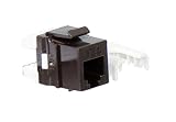 On-Q WP3473BR Quick Connect RJ25 6-Position 6-Conductor Telephone Keystone Insert, Brown [並行輸入品]
